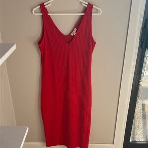 💗Red Spaghetti Strap Dress